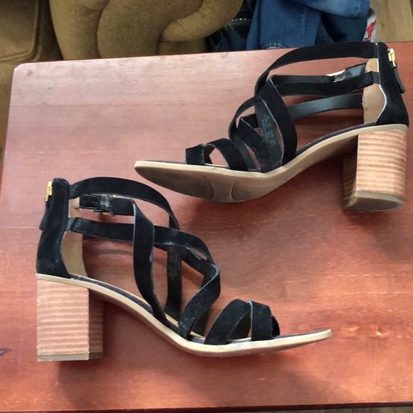 Franco Sarto Hachi Suede Block Heels Size 8 1/2 - Picture 6 of 8